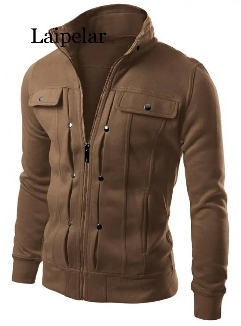 

Laipelar Brand 2019 Cardigan Multi Button Hoodies Men Fashion Tracksuit Male Sweatshirt Mens