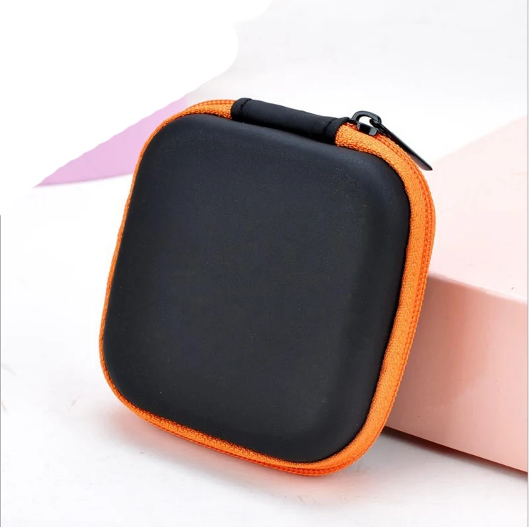 ETya портативные наушники для путешествий, электронная SD карта, USB кабель, телефонная линия передачи данных, упаковочный органайзер, сумка, карман чехол, аксессуары для путешествий - Цвет: orange S