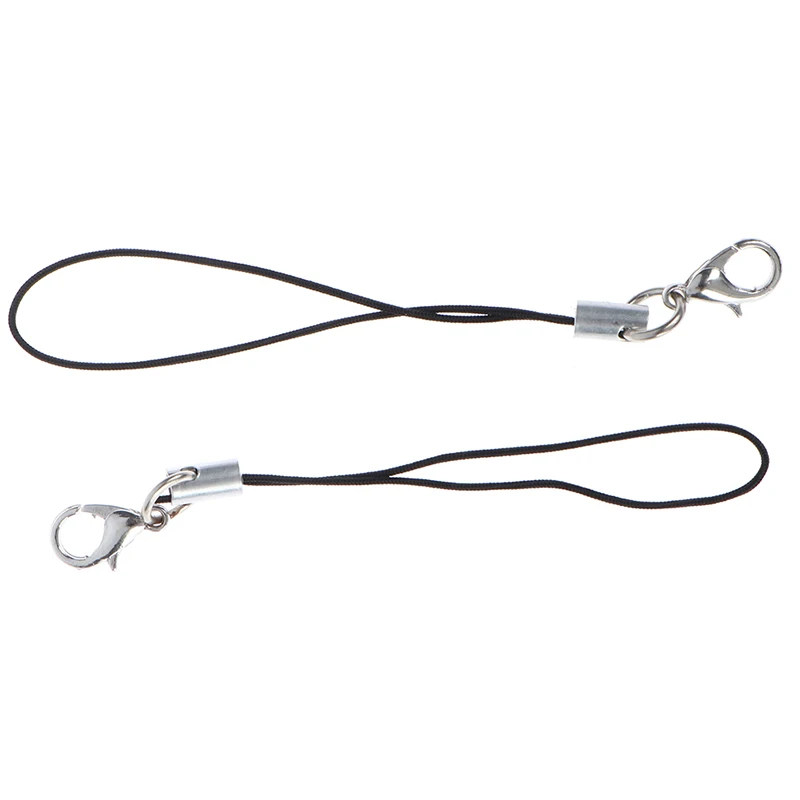 

10Pcs Lanyard Keychain For USB Flash Drive Strap String Black Mobile Phone Lanyard Diy Jewelry Kpop Accessories Key Keyring