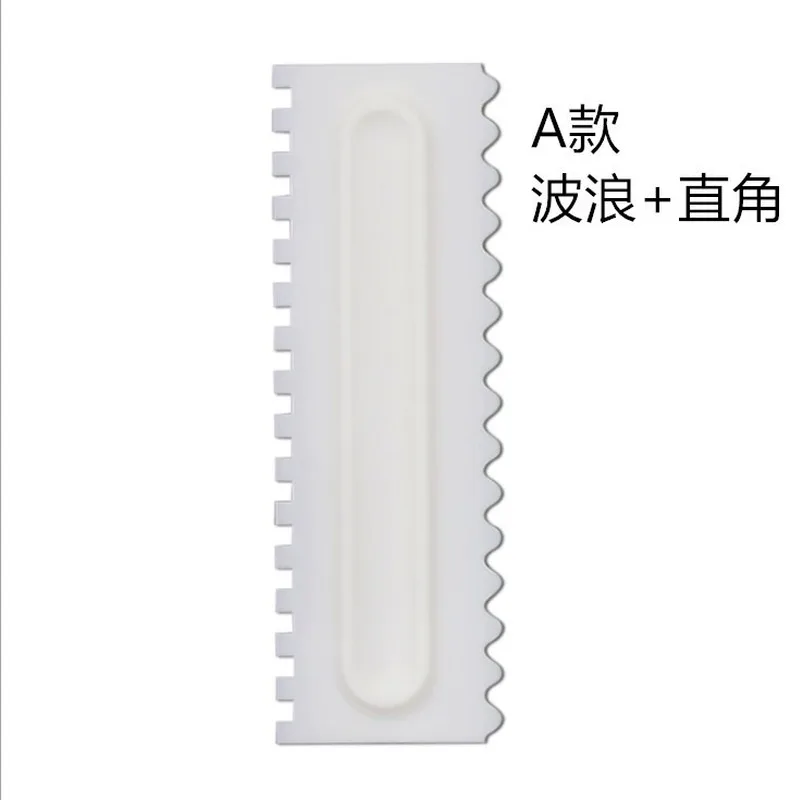 Набор из 4-х скребок для крема пластиковый декоративные инструменты