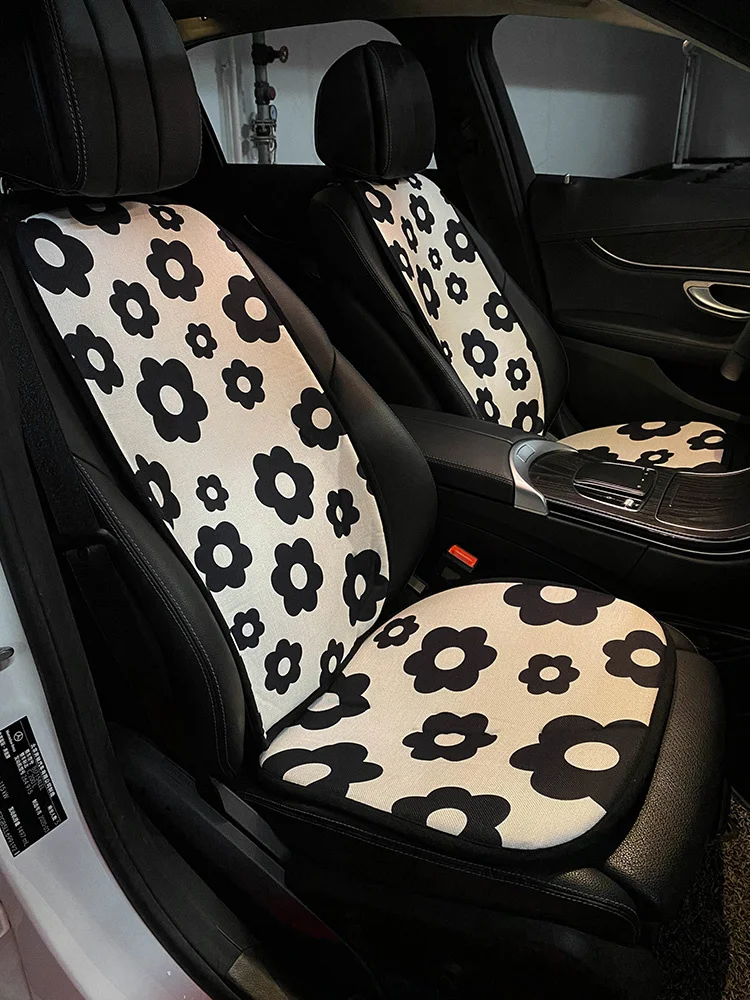 

Car Cushion Four Seasons General Single Piece Summer Cool Seat Protector Ins Net Luxury Flower Auto Cover Mat For Girls Women