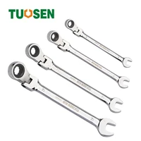 6 24mm open wrench plum blossom ratchet wrench double headed quick shaking dual use 180%c2%b0 adjustable head mirror torque spanner