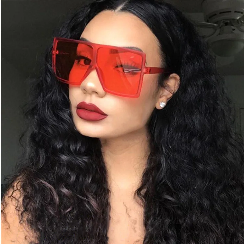 

Vintage Big Square Sunglasses Women Goggles Mens Oversize Sun Glasses Female Fashion Famous Brand Black Eyewear Gafas de sol