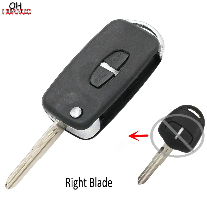 Модифицированный Двухкнопочный раскладной чехол для автомобильного ключа с