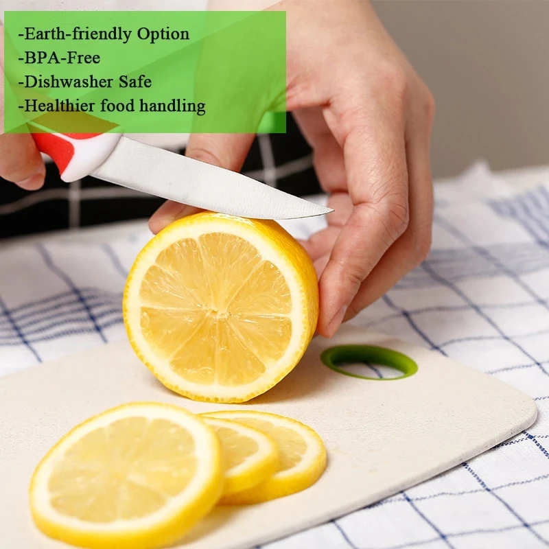 Доска разделочная YMEEI из пшеничной соломы 2 шт. | Дом и сад