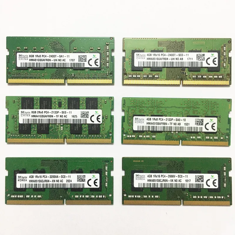 Оперативная память для ноутбука Sk hynix DDR4 RAM S 8 ГБ/4 ГБ 3200 МГц ddr4 Гб 2666 ОЗУ 4 2400 ram s |