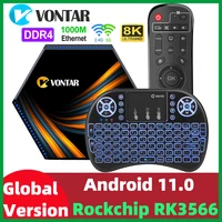 vontar kk max tv box android 11 8gb ram 128gb rom rockchip rk3566 support 2 4g5g wifi 4k 60fps usb3 0 google playstore youtube