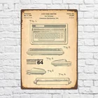 Винтажный Ретро-постер, 64 патента, металлический жестяной знак, Настенный декор, модный художественный постер