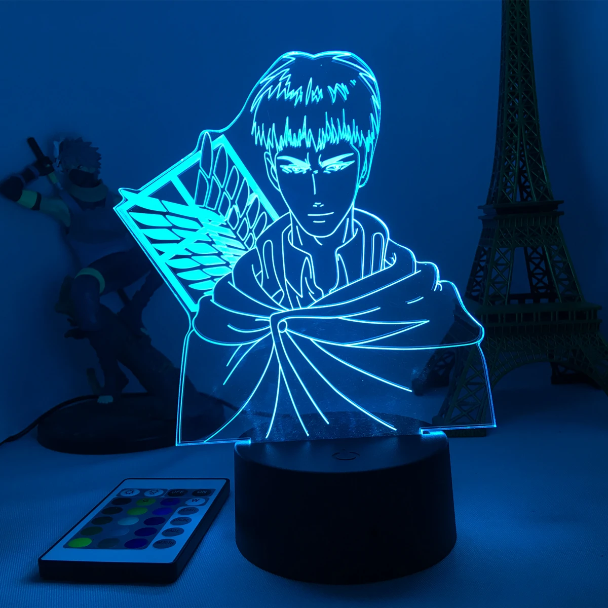 

Аниме атака на Титанов 3d светильник Жан кирштайн светильник для украшения спальни детский подарок атака на Титанов светодиодный ночник Жан...