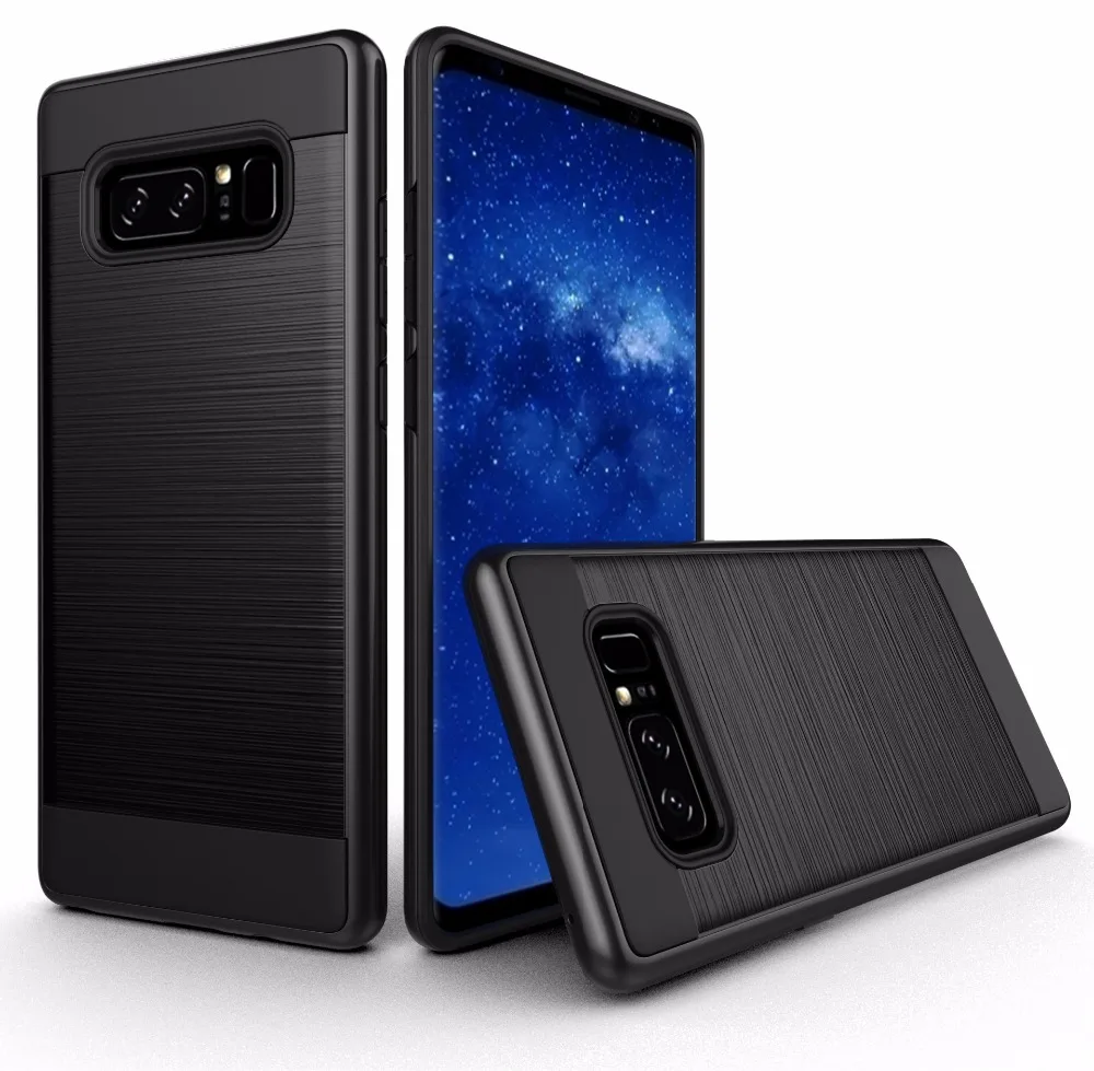Slim Shockproof Armor Phone Case For Samsung Galaxy S8 Plus S7 S6 Edge S5 Hybrid Hard PC brushed Protective Shell Back Cover |