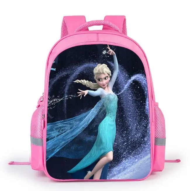 Disney рюкзаки мультфильм рюкзак с изображением Эльзы студенческие для девочек Frozen