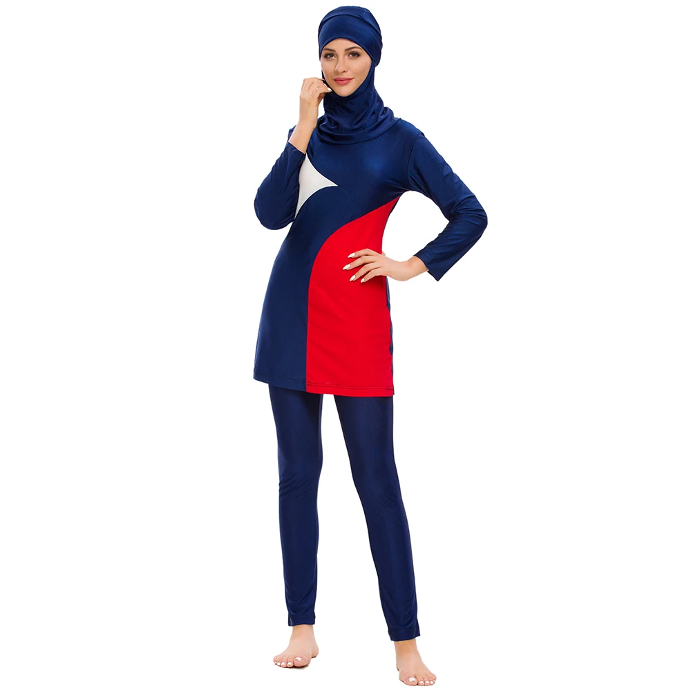 Женский Мусульманский купальник YONGSEN в исламском стиле с длинным рукавом пляжный