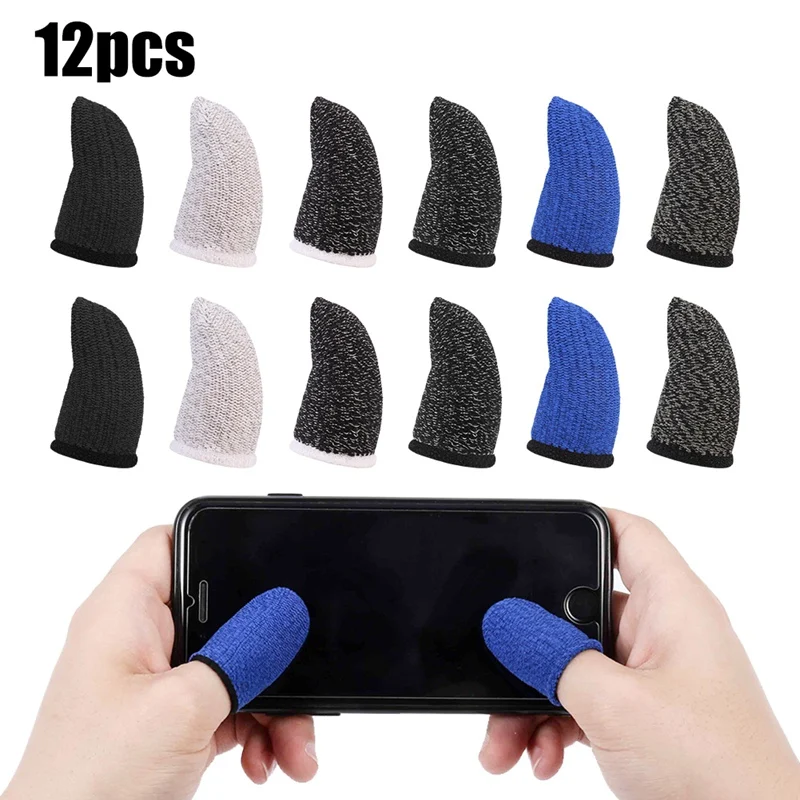 

Finger Sleeve Breathable Mobile Game Controller Finger Sleeve Touch Screen Finger Cot With Conducting Wire Fiber
