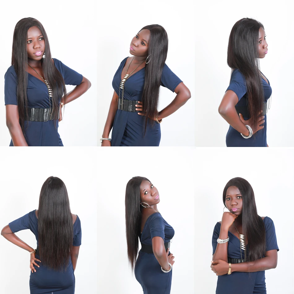 Прямые индийские волосы Lynlyshan три пряди волос Remy 10 30 дюймов натуральный цвет