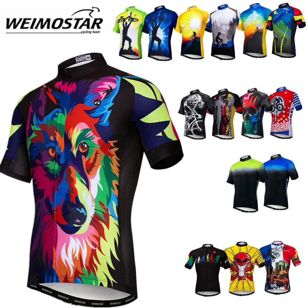

New Cycling Jersey Mens MTB Short Sleeve Quick-dry Clothes Biking Top Shirt Team Racing Sport Bicycle Bike Sportswear CF0005