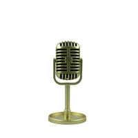 new simulation classic retro dynamic vocal microphone vintage style mic universal stand for live performanc karaoke studio