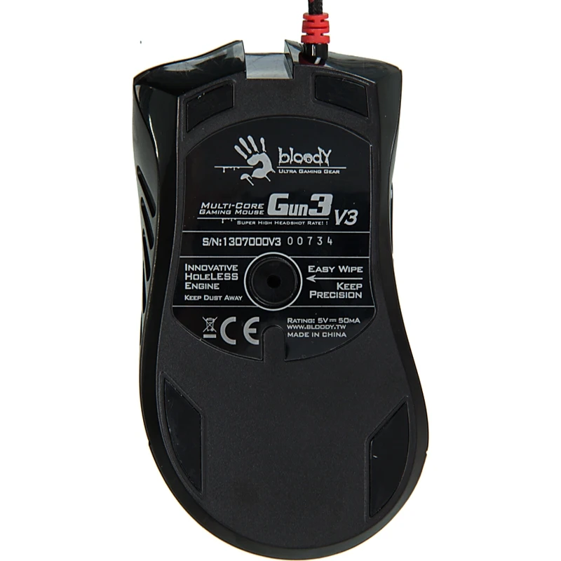 Мышь A4 Bloody V3 черный оптическая (3200dpi) USB (8but)|Мыши| |