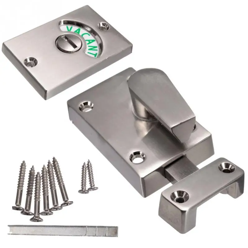381335mm privacy wc latch vacant engaged door lock toilet shower cubicles bathroom indicator bolt high quality free global shipping