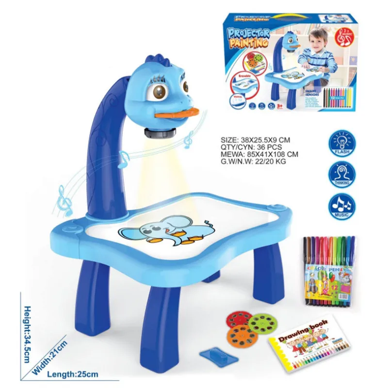 Светодиодный проектор для рисования настольный обучающая/доска набор обучающая