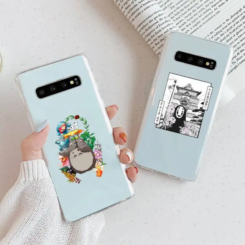 

Studio Ghibli Spirited Away Totoro Phone Case Transparent For Samsung Galaxy A S 7 8 11 21 50 30 81 51 90 5G 20 E Ultra M60S