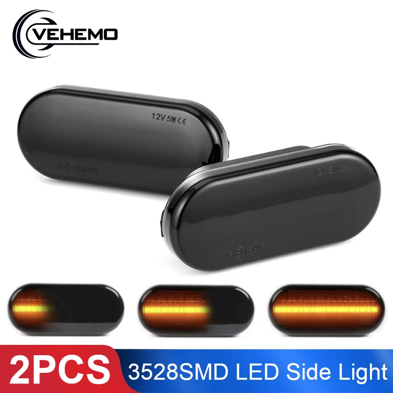 2 шт. светодиодный динамический боковой светильник маркер указатель поворота s