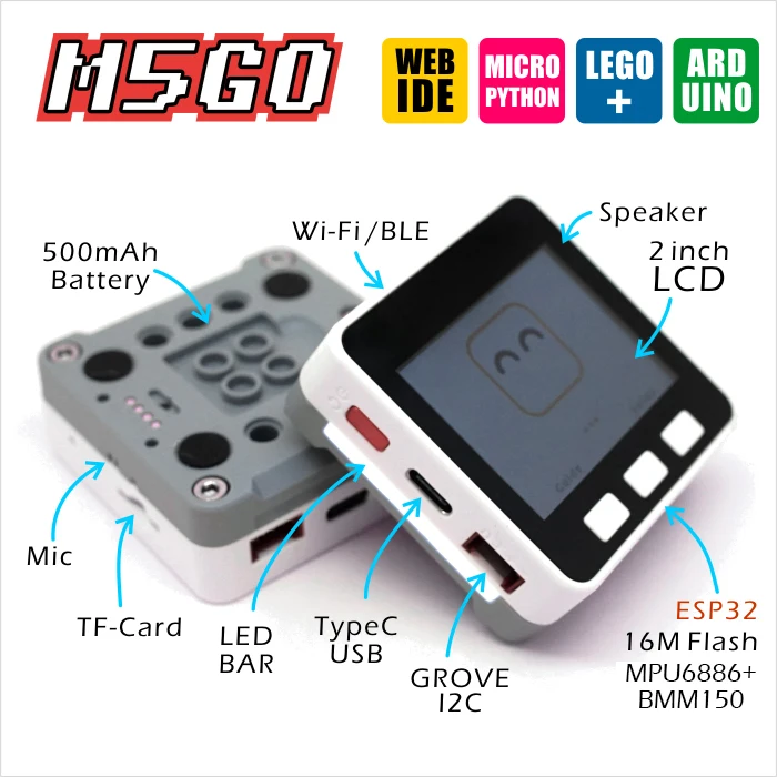 Официальное предложение M5Stack! Стартовый набор M5GO IoT ESP32 устройство для
