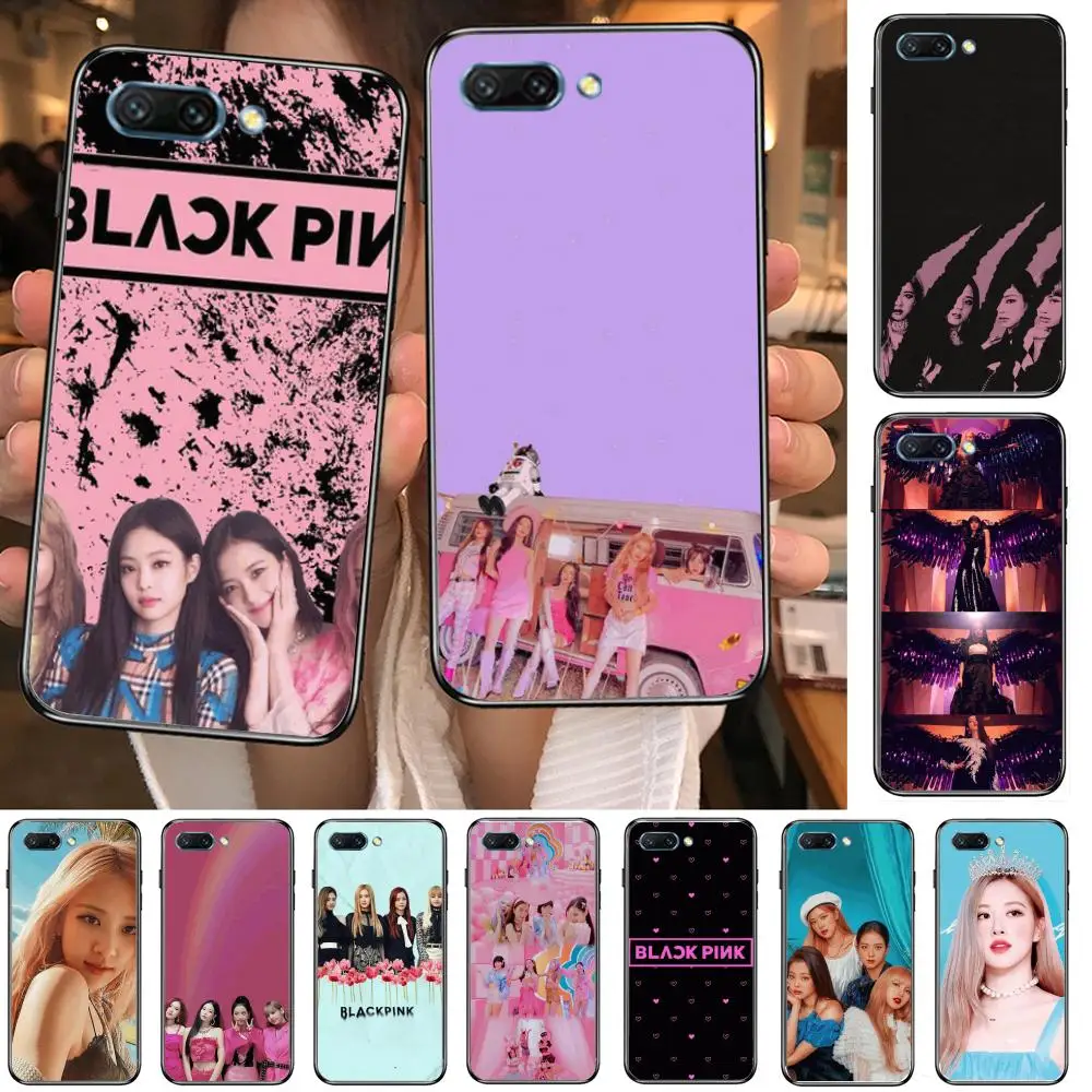 

Combine beautiful blackpinks clear Phone Case For Huawei Honor 10 9 8 7 N Pro Lite A C RU Black Etui Coque Hoesjes comic fashi