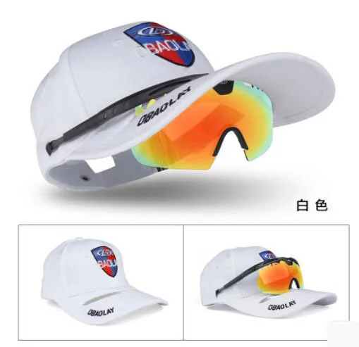 Мужские/женские поляризованные солнцезащитные очки + шляпа спортивный костюм