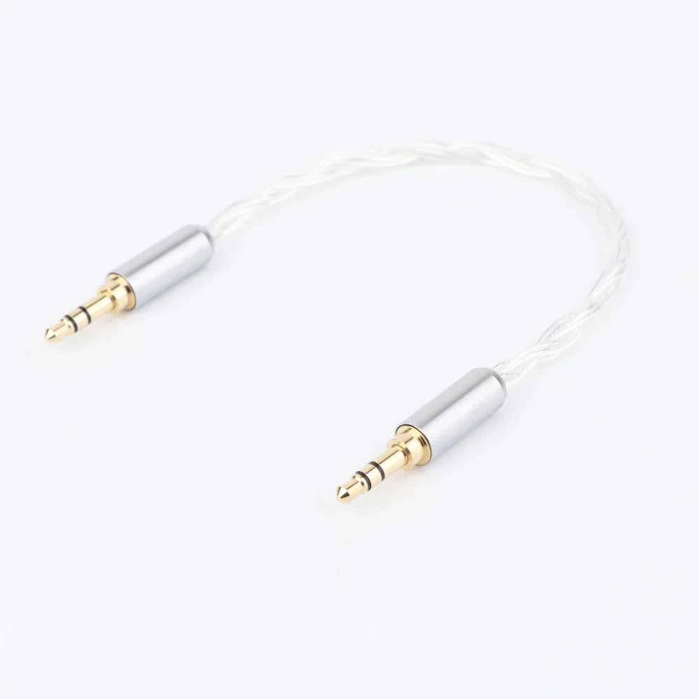 Hi-end посеребренный стерео аудио hi-fi кабель 3 5 мм папа к Автомобильный Кабель AUX |