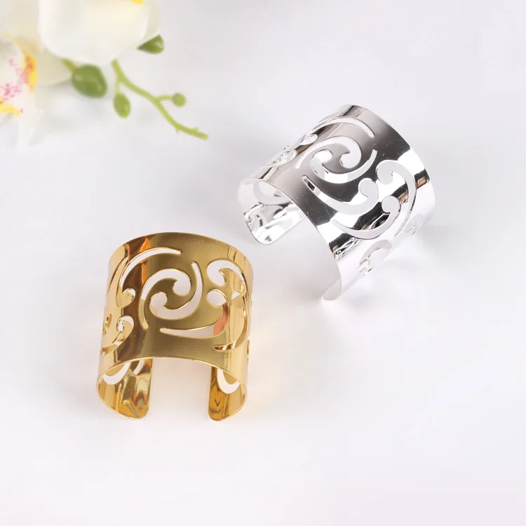 

6pcs Serviette Rings Alloy Napkin Holder West Dinner Towel Napkin Ring Wedding Party Decoration Table Decoration Accessories