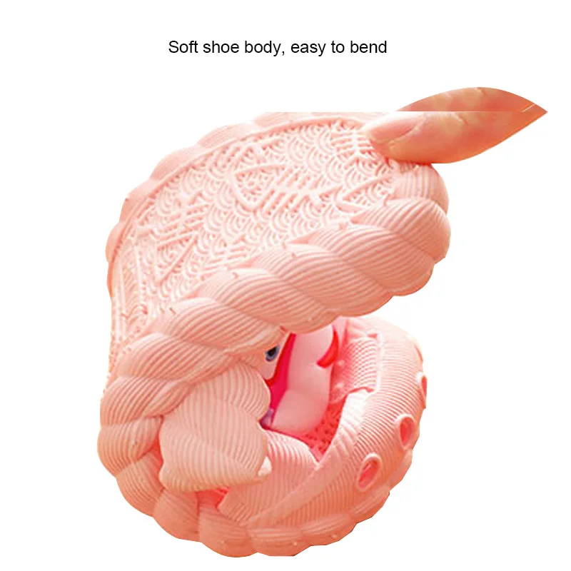 Тапочки детские мягкие Нескользящие домашние тапочки с мультяшным принтом без