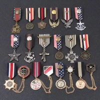 vintage accessories metal medal commemorative medal honor badge handicrafts souvenir collection hero medal brooch pins