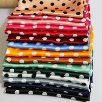 1 meter x 1 48 meter polka dots fabric satin charmeuse soft lining scarf diy tissu