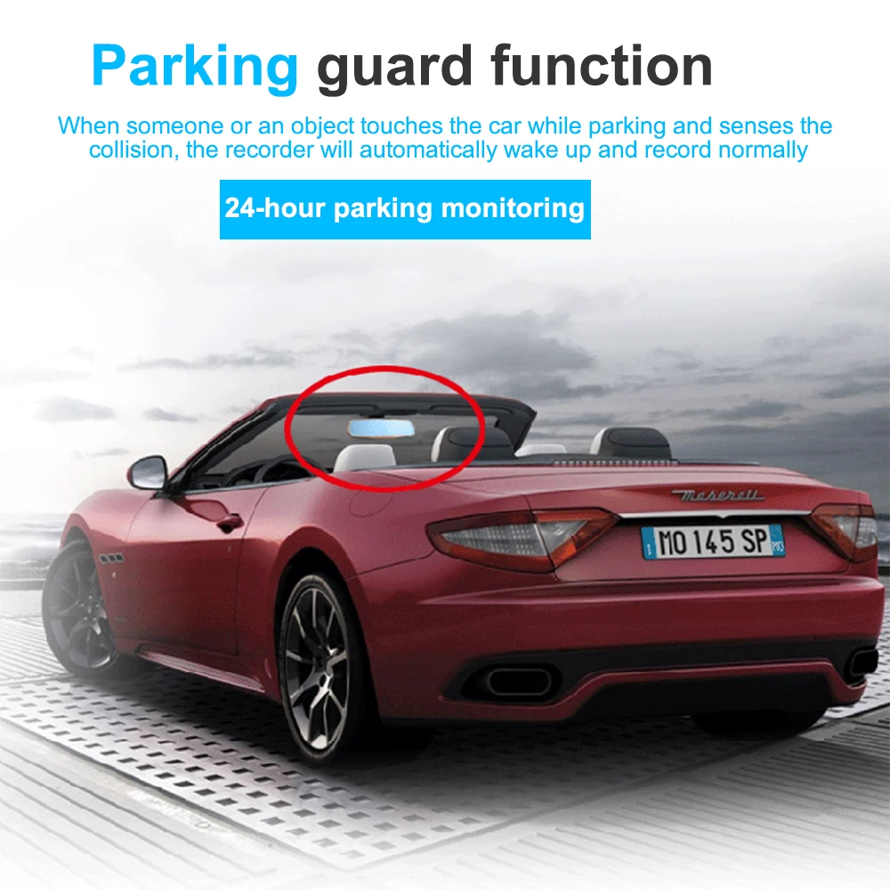 

1080P Mirror 4.3in Dash Cam Car Dvr Camera Auto Video Recorrecording Motion Tracking Car Recorder Car Dvrs Driving Record