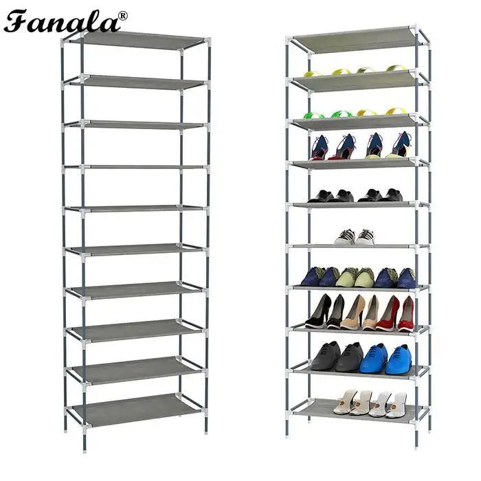 Многофункциональные 10 ярусные стеллажи для обуви Полка Шкаф большие