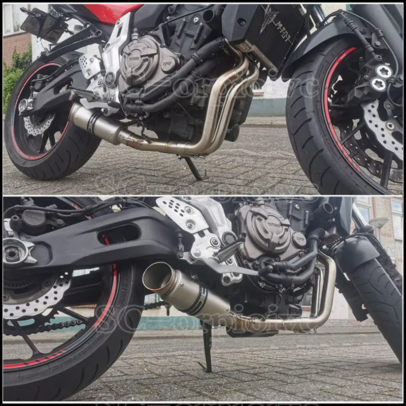 Полная выхлопная система MT FZ 07 для мотоцикла глушитель трубы YAMAHA XSR700 2016-2020 MT07 FZ07