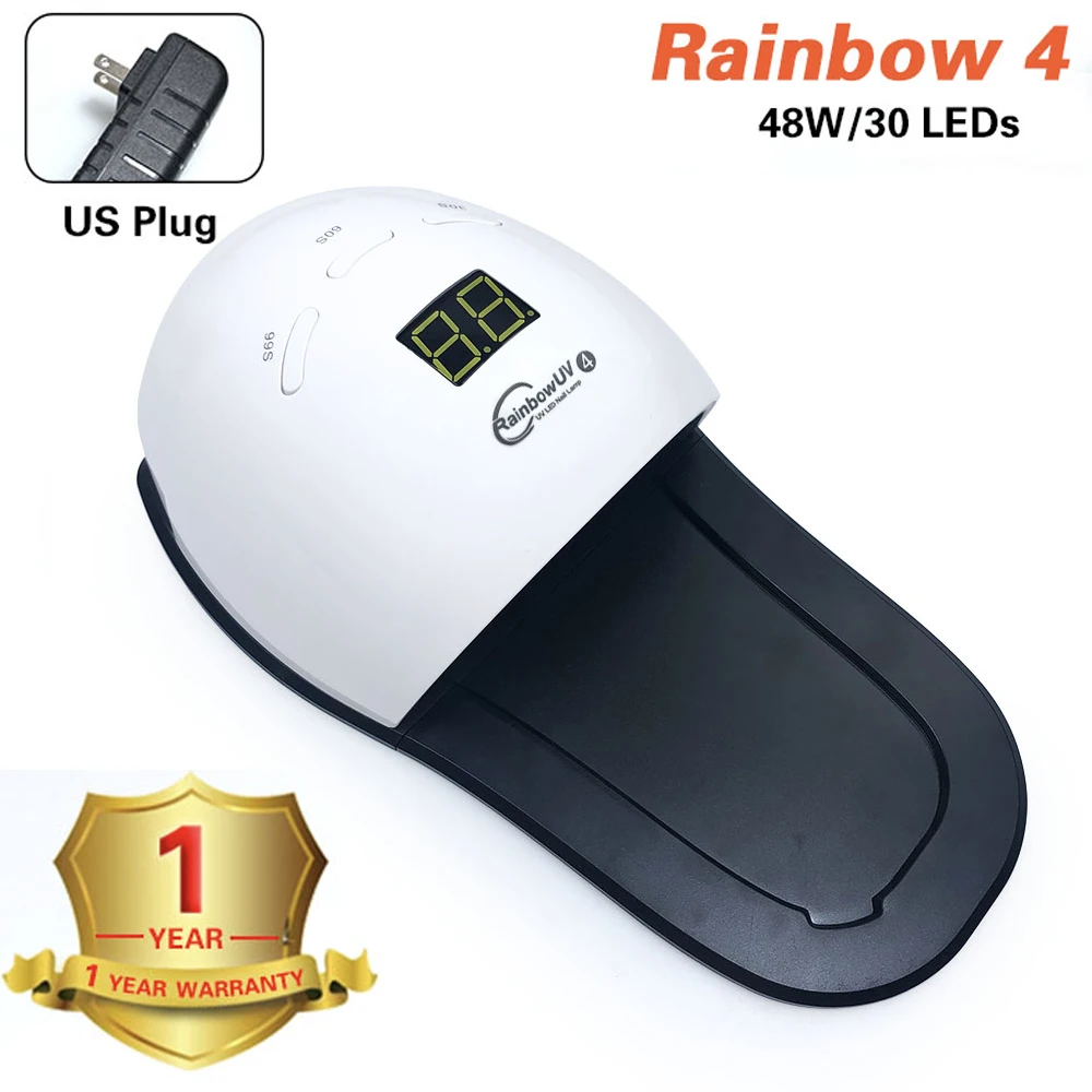 Сушилка для ногтей 48 Вт УФ лампа Rainbow4 светодиодный светильник сушки гель лака 30