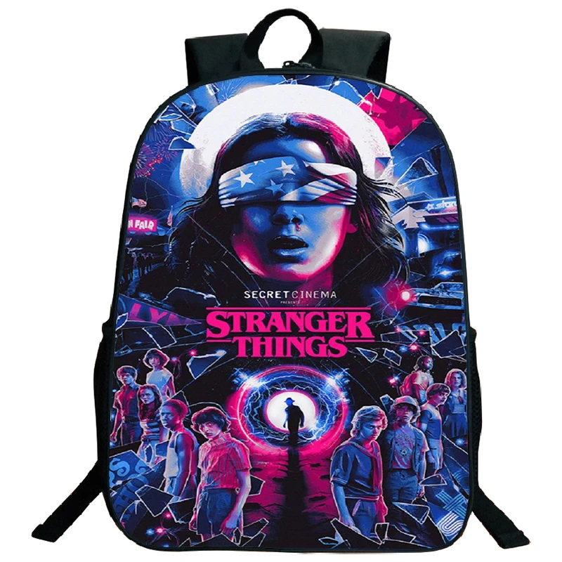 

Large Capacity Stranger Things 4 Backpack Students School Bag Teens Anime Bookbag Girls Boys Daily Rucksack Mochila Travel Bags