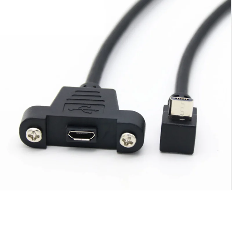 0 3 м 5 micro USB контактный 90 градусов 2 штекер к female Удлинительный кабель с винтовыми