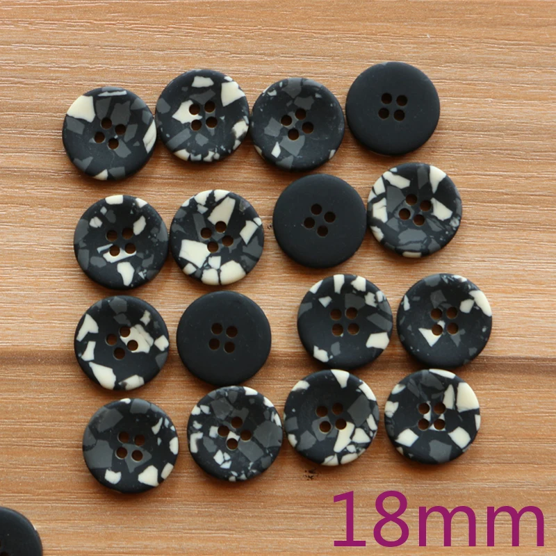 18mm 15pcs 15 мм 15 шт смешанные маленькие пуговицы для швейные Крепежные изделия Скрапбукинг и сделай сам ручной работы с разными цветами и стилем - Цвет: 18mm 15pcs