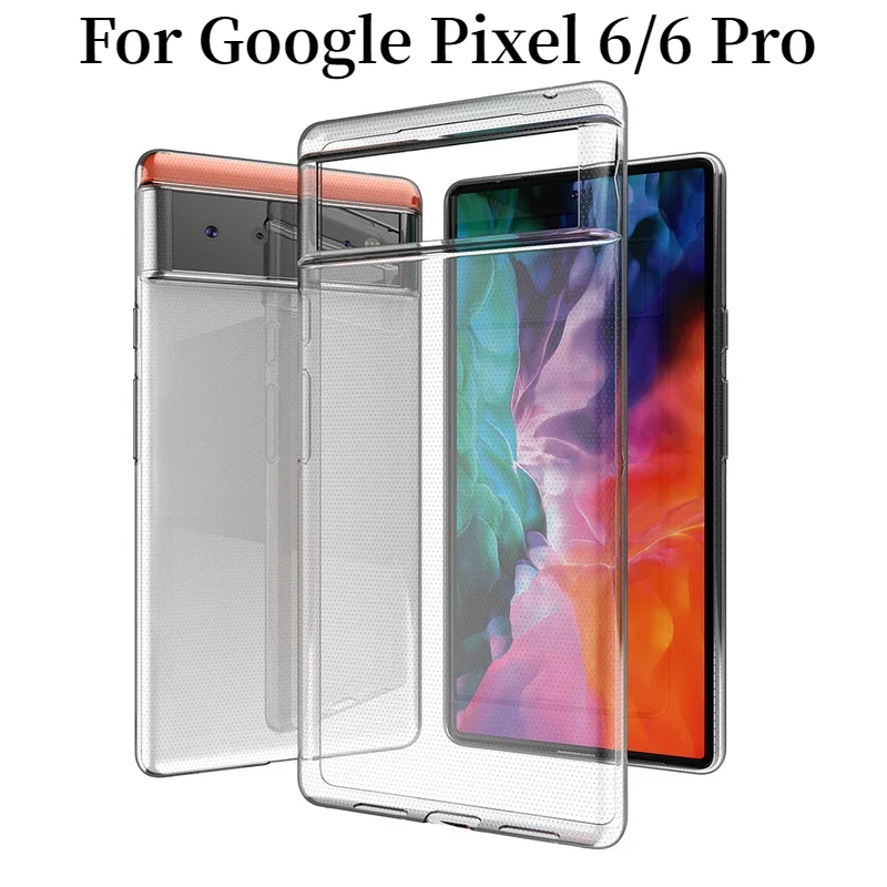 

Phone Protective Case For Google Pixel 6 Series Ultra Thin Transparent Soft TPU Mobile Phone Back Cover For Google Pixel 6/6 Pro