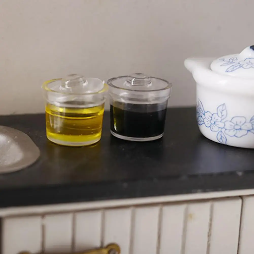 

2 шт., Детский прозрачный мини-горшок для приправ