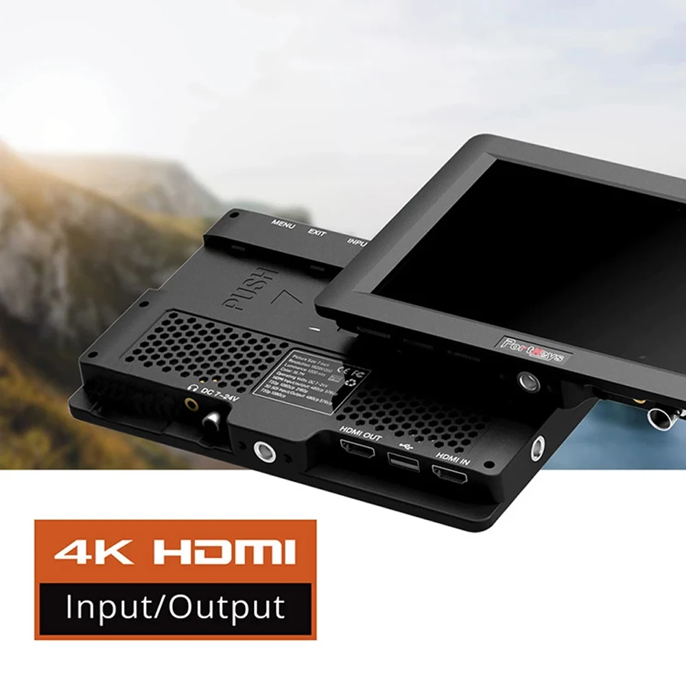 PortKeys HH7 7 дюймов 1920x1200 1200 нит с HLG/3D LUT 4K HDMI вход/выход поставить на камеру полевой монитор