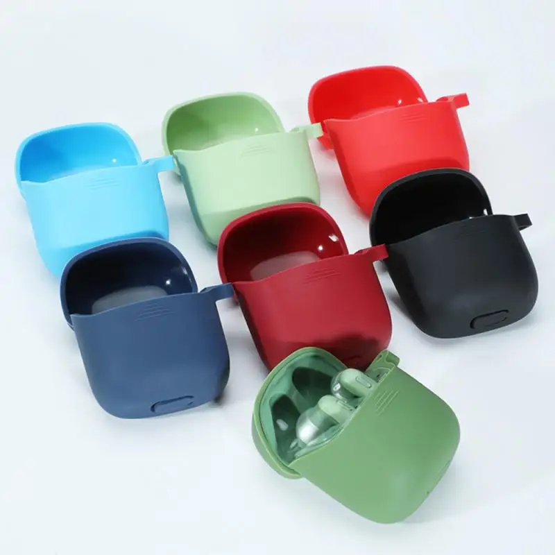 

TWS Silicone Solid Color Anti-fall Earphone Case Cover Shell Bluetooth Headset Case For 220 TWS