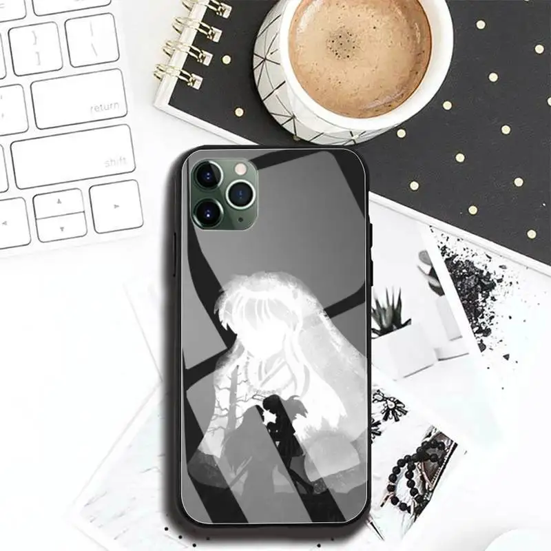 

Inuyasha Phone Case For Iphone 11 PRO MAX Shell Glass Fundas For Iphone 8 7 PLUS XR X XS 6S SE 2020 Back Cover