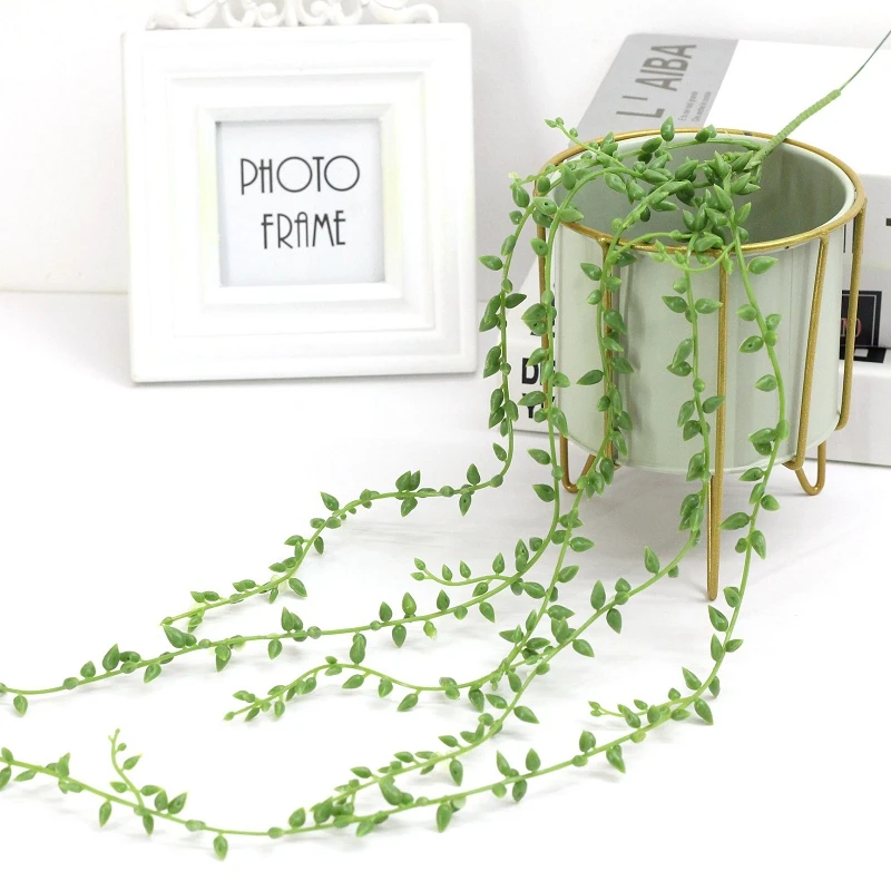 1 шт. 8oCm Искусственные цветы влюбленные слезы суккуленты жемчуг мясистые