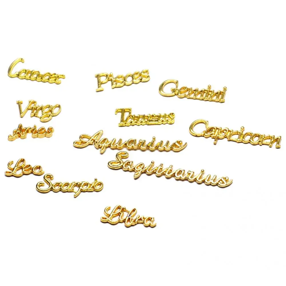 

Nail Art 12Pcs/Set Elegant Metal Filling DIY Charm Nail Art Decoration 3D Effect Nail Art Charm Exquisite for Party