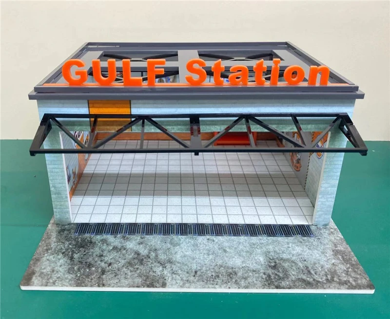 BOB 1:64 гаражный дисплей светодиодсветильник па Диона станция залива команда гонок