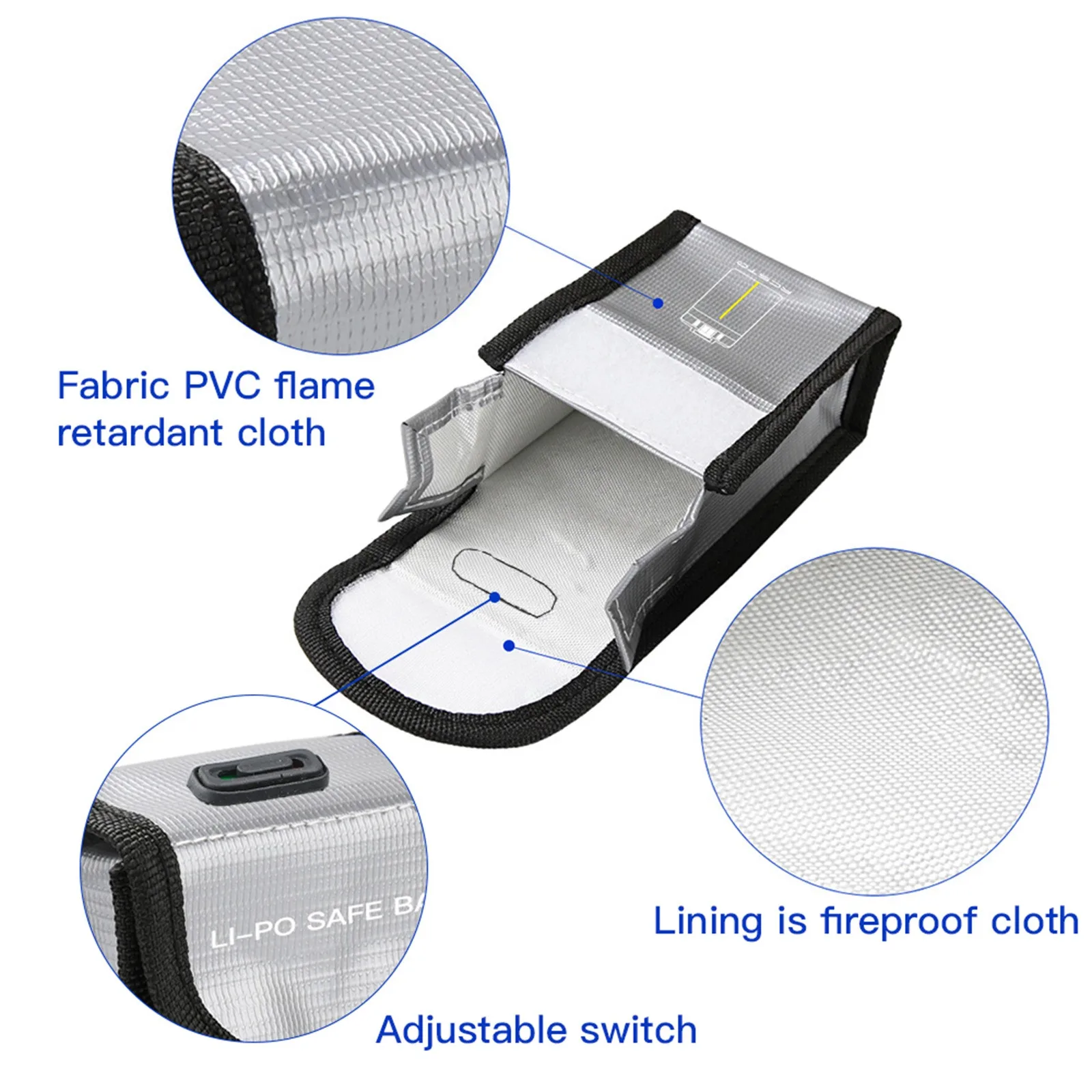 3 размера огнестойкая lipo батар