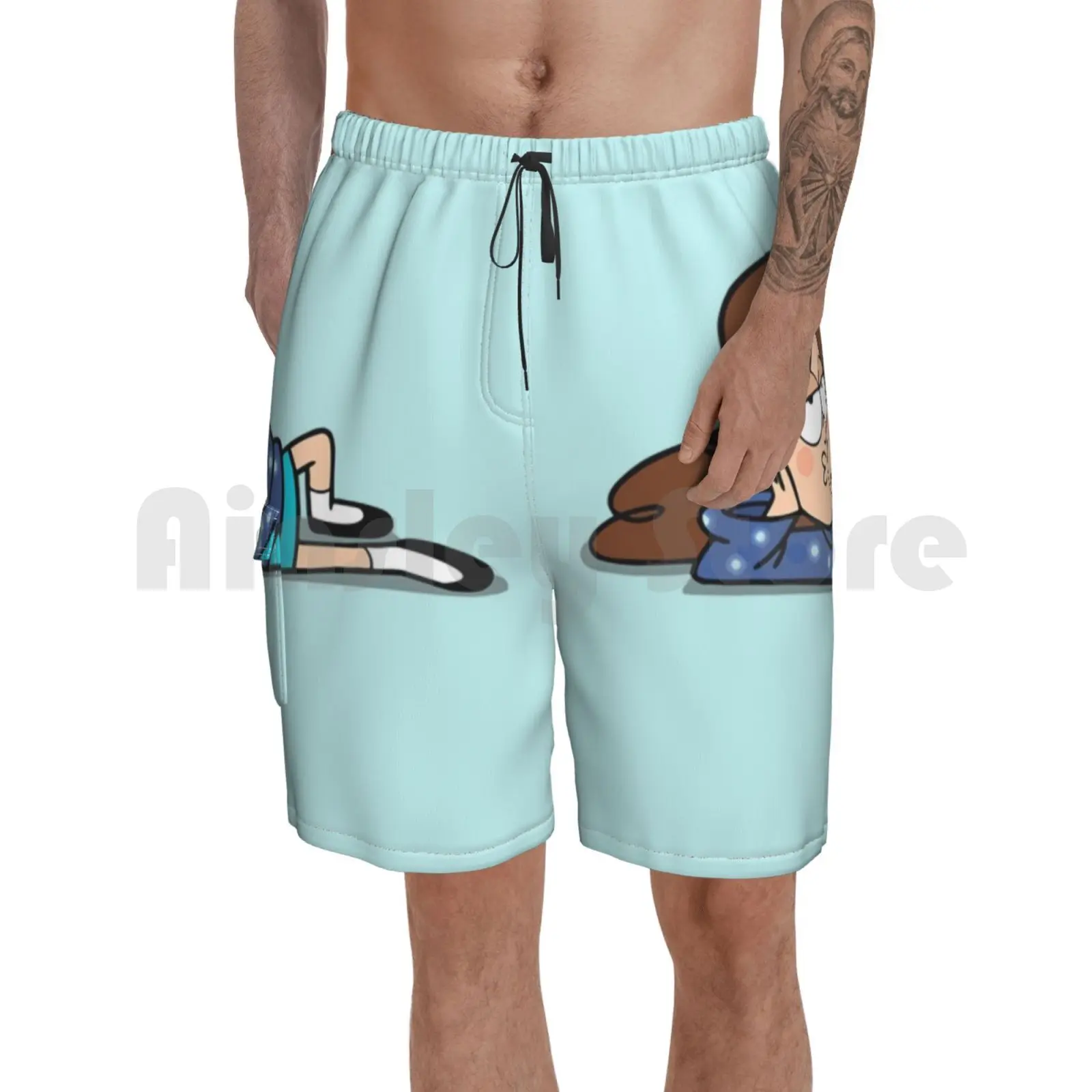 Пляжные шорты милые Мультяшные персонажи мультфильма Мэйбл Диппер Билл шифер